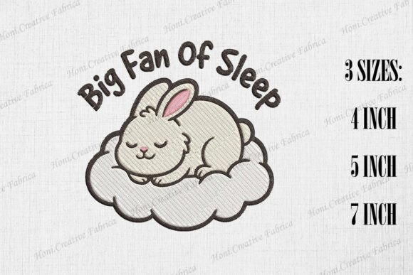 Big Fan of Sleep Cute Rabbit