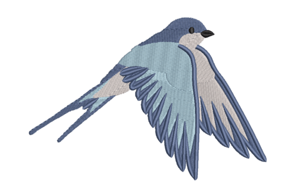 Bluebird in Flight