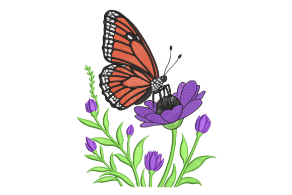 Butterfly on Blooms – Spring