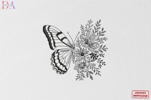 Butterfly Wildflower Botanical