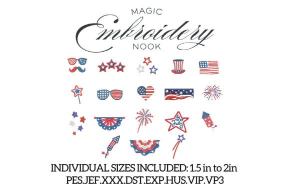 Mini 4th of July X 18 Designs