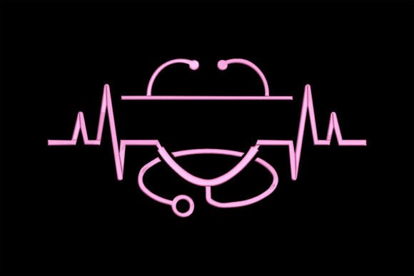 Nurse Split Name Monogram