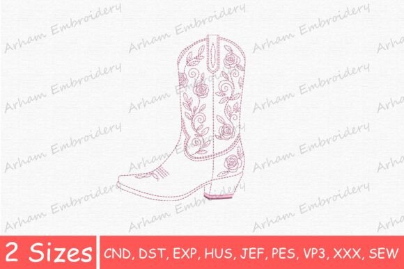Western Floral Cowgirl Boot